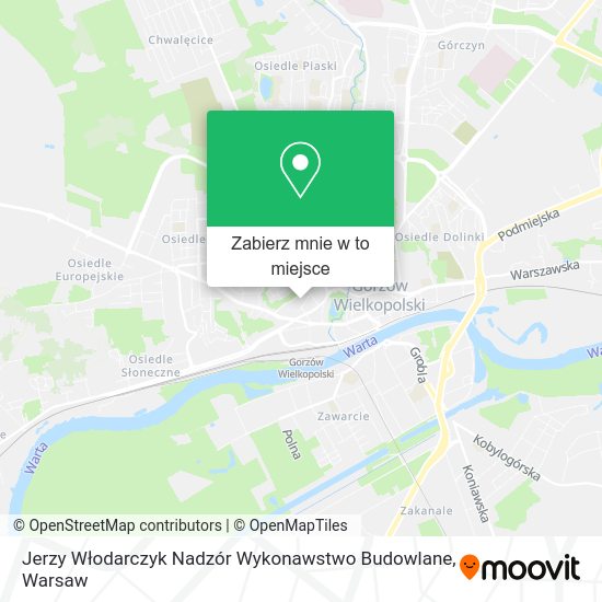 Mapa Jerzy Włodarczyk Nadzór Wykonawstwo Budowlane