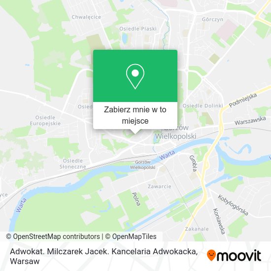 Mapa Adwokat. Milczarek Jacek. Kancelaria Adwokacka