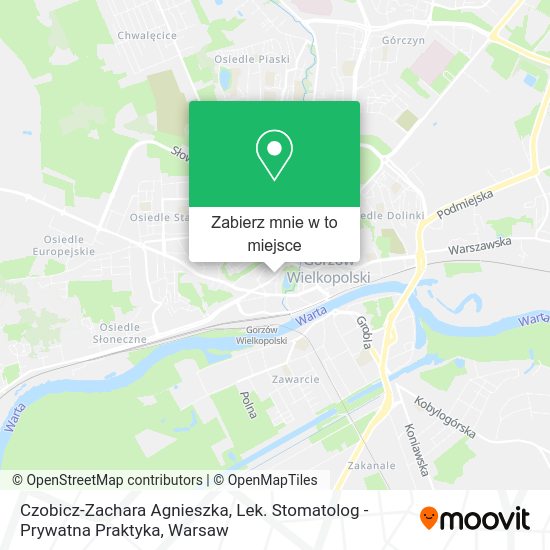 Mapa Czobicz-Zachara Agnieszka, Lek. Stomatolog - Prywatna Praktyka