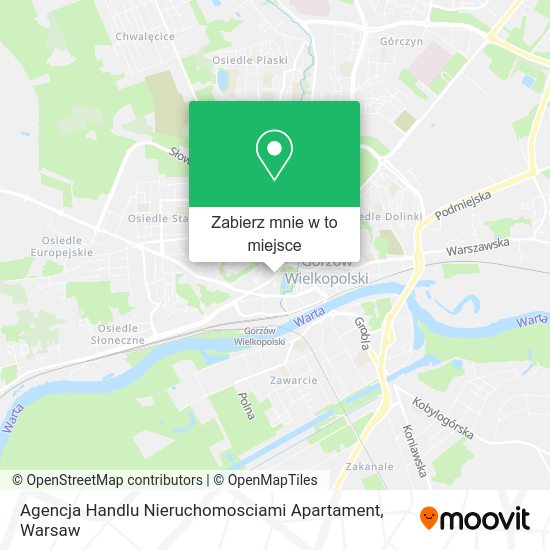 Mapa Agencja Handlu Nieruchomosciami Apartament