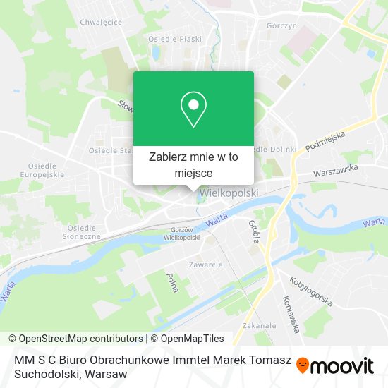 Mapa MM S C Biuro Obrachunkowe Immtel Marek Tomasz Suchodolski