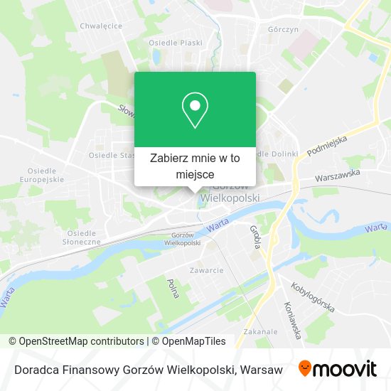 Mapa Doradca Finansowy Gorzów Wielkopolski