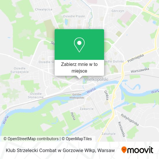 Mapa Klub Strzelecki Combat w Gorzowie Wlkp