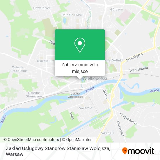 Mapa Zakład Usługowy Standrew Stanisław Wołejsza