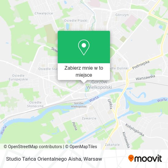 Mapa Studio Tańca Orientalnego Aisha