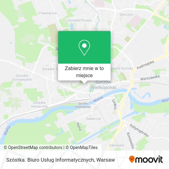 Mapa Szóstka. Biuro Usług Informatycznych