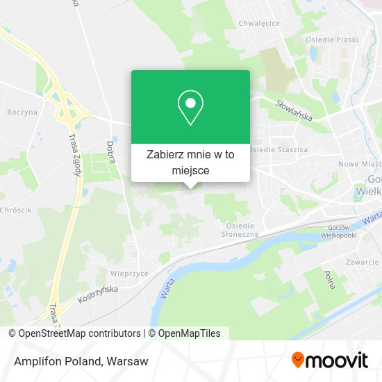 Mapa Amplifon Poland