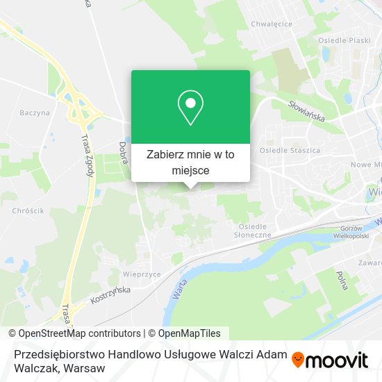 Mapa Przedsiębiorstwo Handlowo Usługowe Walczi Adam Walczak