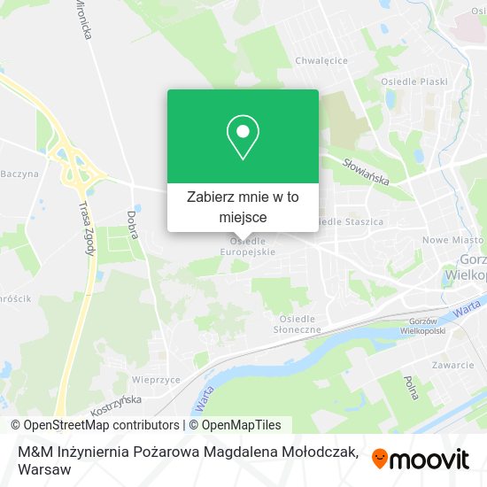 Mapa M&M Inżyniernia Pożarowa Magdalena Mołodczak