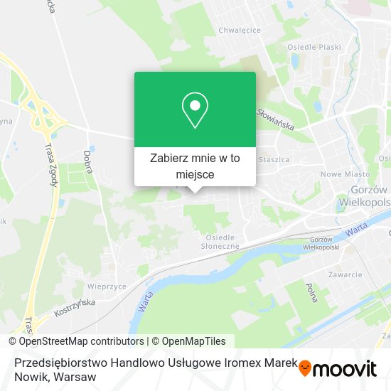 Mapa Przedsiębiorstwo Handlowo Usługowe Iromex Marek Nowik