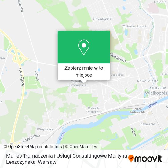 Mapa Marles Tłumaczenia i Usługi Consultingowe Martyna Leszczyńska