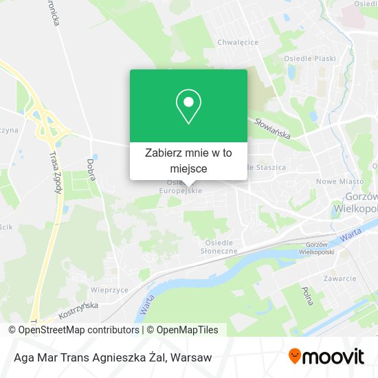 Mapa Aga Mar Trans Agnieszka Żal