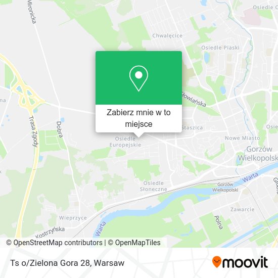 Mapa Ts o/Zielona Gora 28