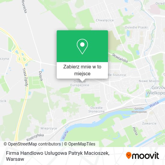 Mapa Firma Handlowo Usługowa Patryk Macioszek