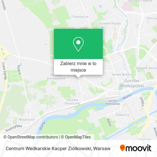 Mapa Centrum Wedkarskie Kacper Ziólkowski