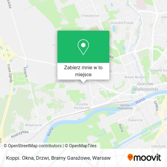 Mapa Koppi. Okna, Drzwi, Bramy Garażowe