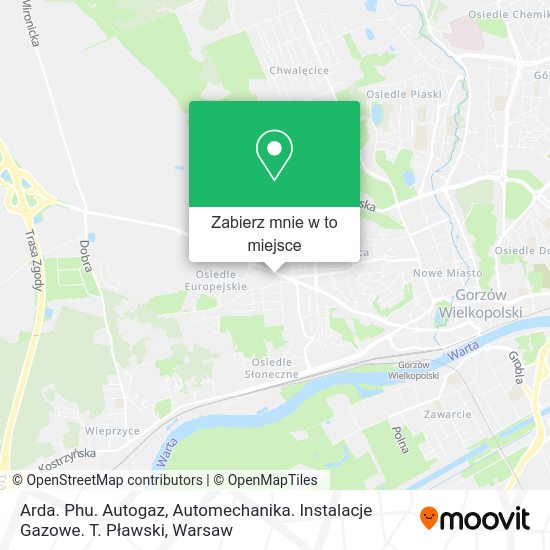 Mapa Arda. Phu. Autogaz, Automechanika. Instalacje Gazowe. T. Pławski