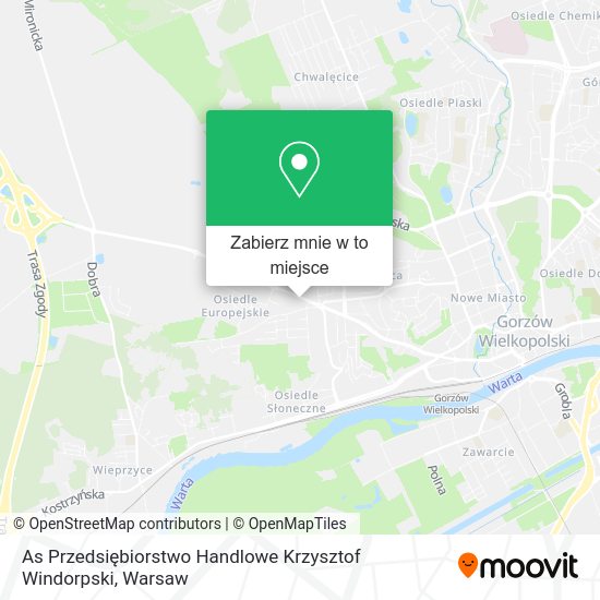 Mapa As Przedsiębiorstwo Handlowe Krzysztof Windorpski