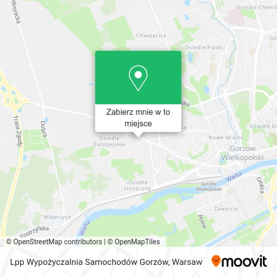 Mapa Lpp Wypożyczalnia Samochodów Gorzów