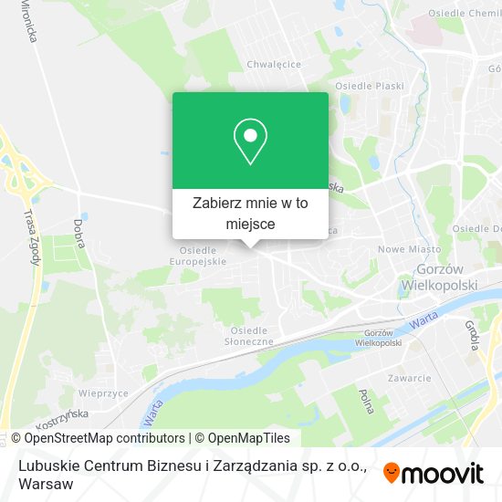 Mapa Lubuskie Centrum Biznesu i Zarządzania sp. z o.o.