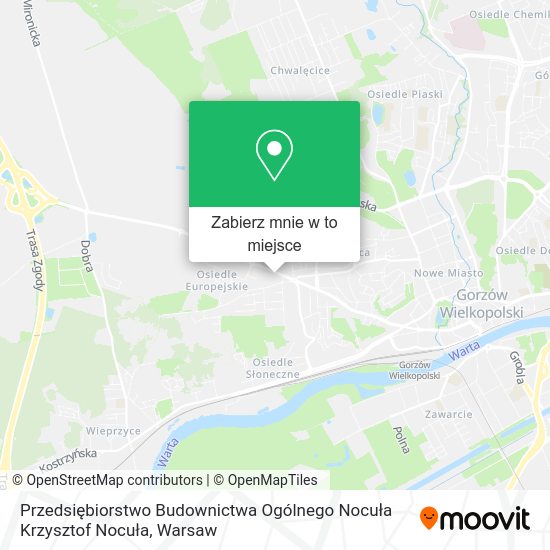 Mapa Przedsiębiorstwo Budownictwa Ogólnego Nocuła Krzysztof Nocuła