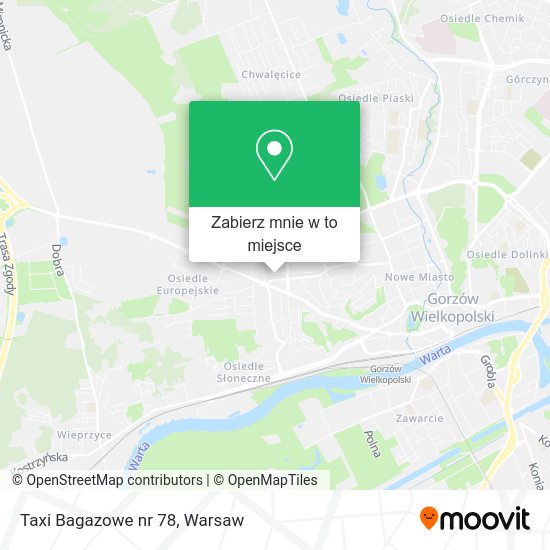 Mapa Taxi Bagazowe nr 78