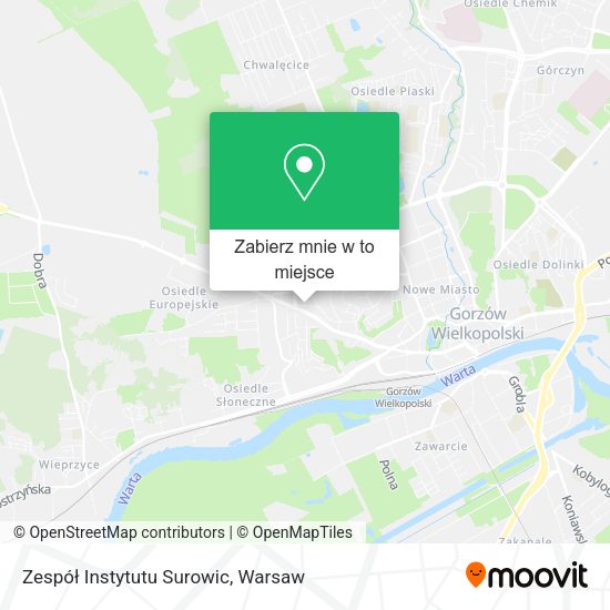 Mapa Zespół Instytutu Surowic