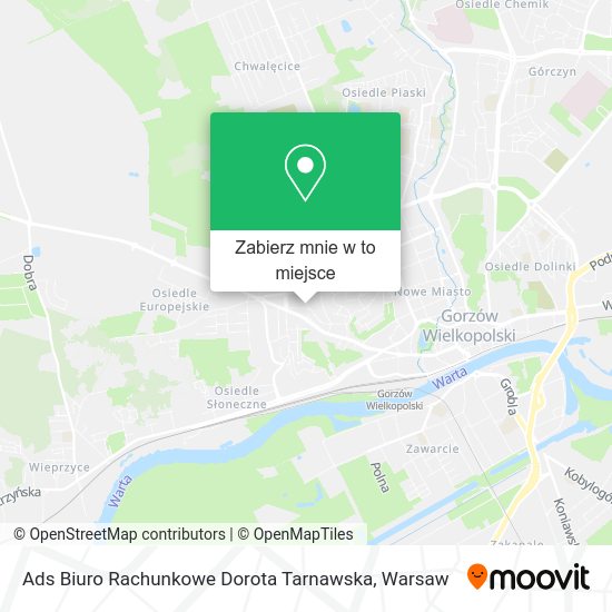 Mapa Ads Biuro Rachunkowe Dorota Tarnawska