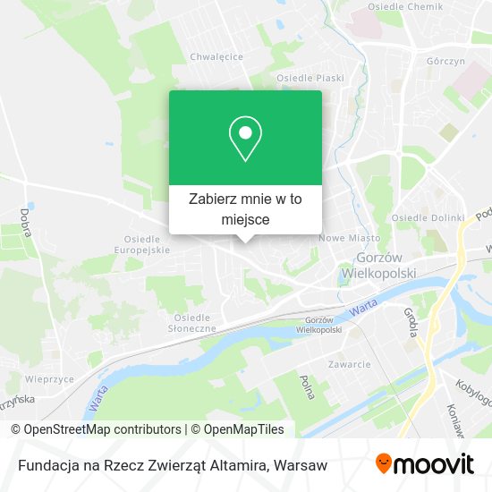 Mapa Fundacja na Rzecz Zwierząt Altamira