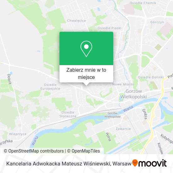 Mapa Kancelaria Adwokacka Mateusz Wiśniewski