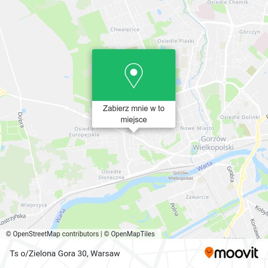 Mapa Ts o/Zielona Gora 30