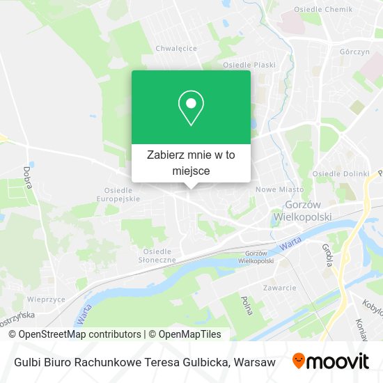 Mapa Gulbi Biuro Rachunkowe Teresa Gulbicka