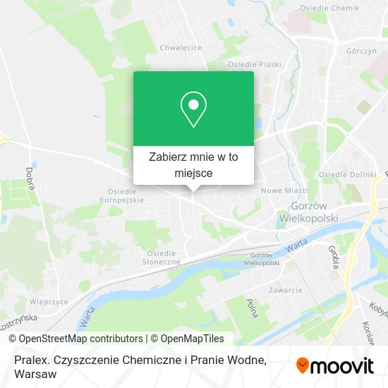 Mapa Pralex. Czyszczenie Chemiczne i Pranie Wodne