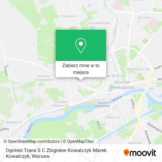 Mapa Ogniwo Trans S C Zbigniew Kowalczyk Marek Kowalczyk