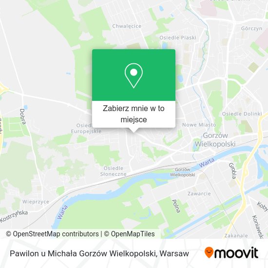 Mapa Pawilon u Michała Gorzów Wielkopolski