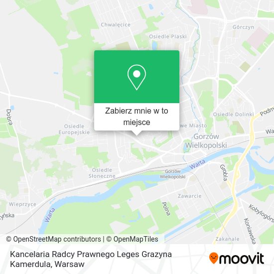 Mapa Kancelaria Radcy Prawnego Leges Grazyna Kamerdula