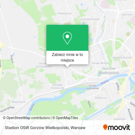 Mapa Stadion OSiR Gorzów Wielkopolski