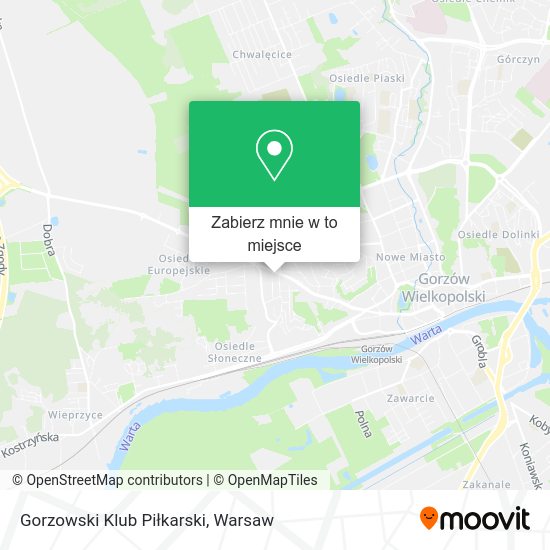 Mapa Gorzowski Klub Piłkarski