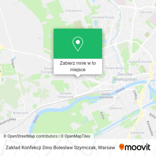 Mapa Zakład Konfekcji Dino Bolesław Szymczak