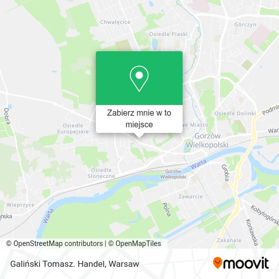 Mapa Galiński Tomasz. Handel