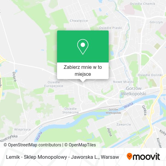 Mapa Lemik - Sklep Monopolowy - Jaworska L.