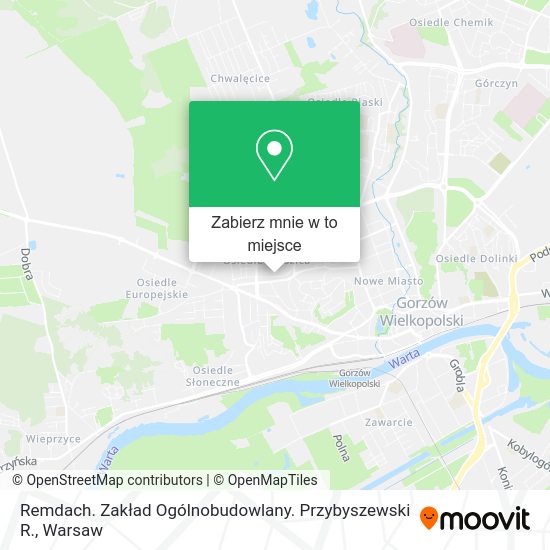 Mapa Remdach. Zakład Ogólnobudowlany. Przybyszewski R.