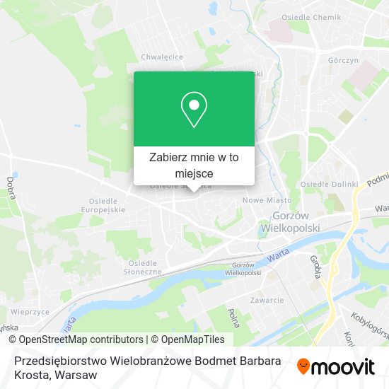 Mapa Przedsiębiorstwo Wielobranżowe Bodmet Barbara Krosta