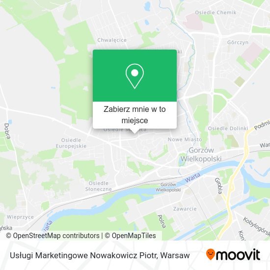 Mapa Usługi Marketingowe Nowakowicz Piotr