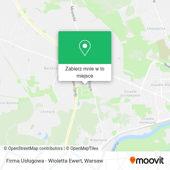 Mapa Firma Usługowa - Wioletta Ewert