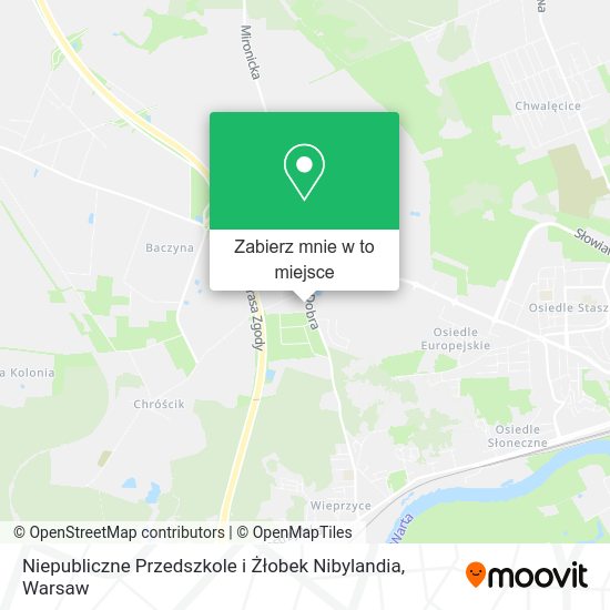 Mapa Niepubliczne Przedszkole i Żłobek Nibylandia