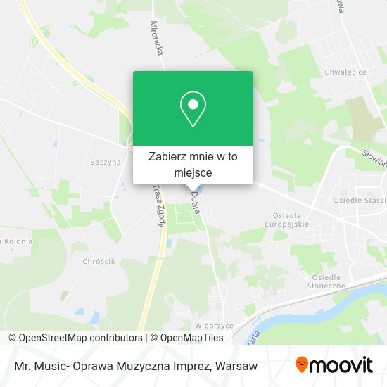 Mapa Mr. Music- Oprawa Muzyczna Imprez