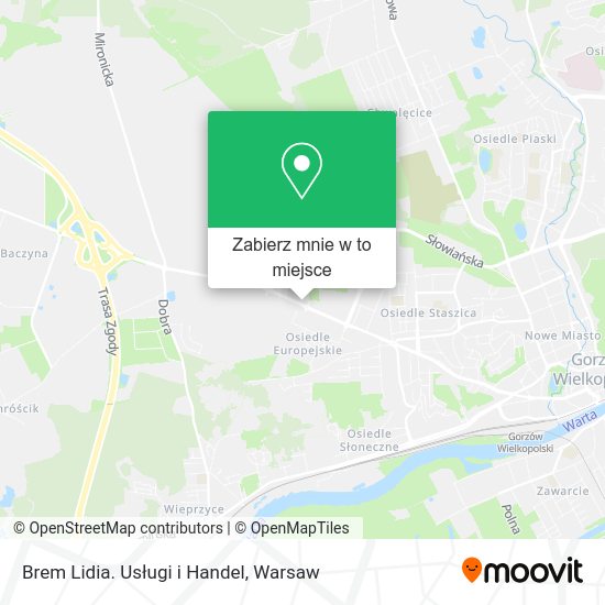 Mapa Brem Lidia. Usługi i Handel
