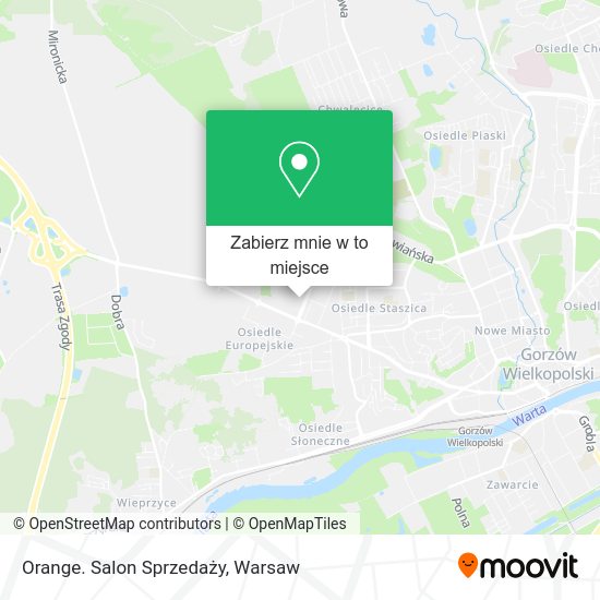 Mapa Orange. Salon Sprzedaży