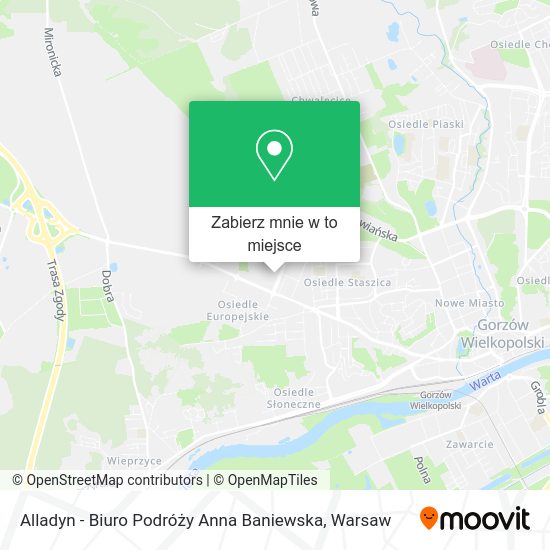 Mapa Alladyn - Biuro Podróży Anna Baniewska